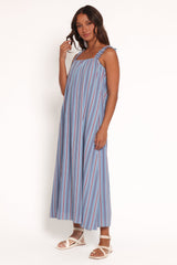 Alessandra Maxi Dress - Blue Stripe