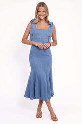 Eugenia Midi Dress - Indigo Denim