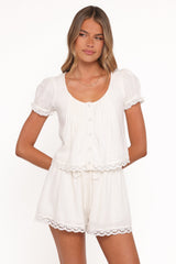 Elara Short Set - White