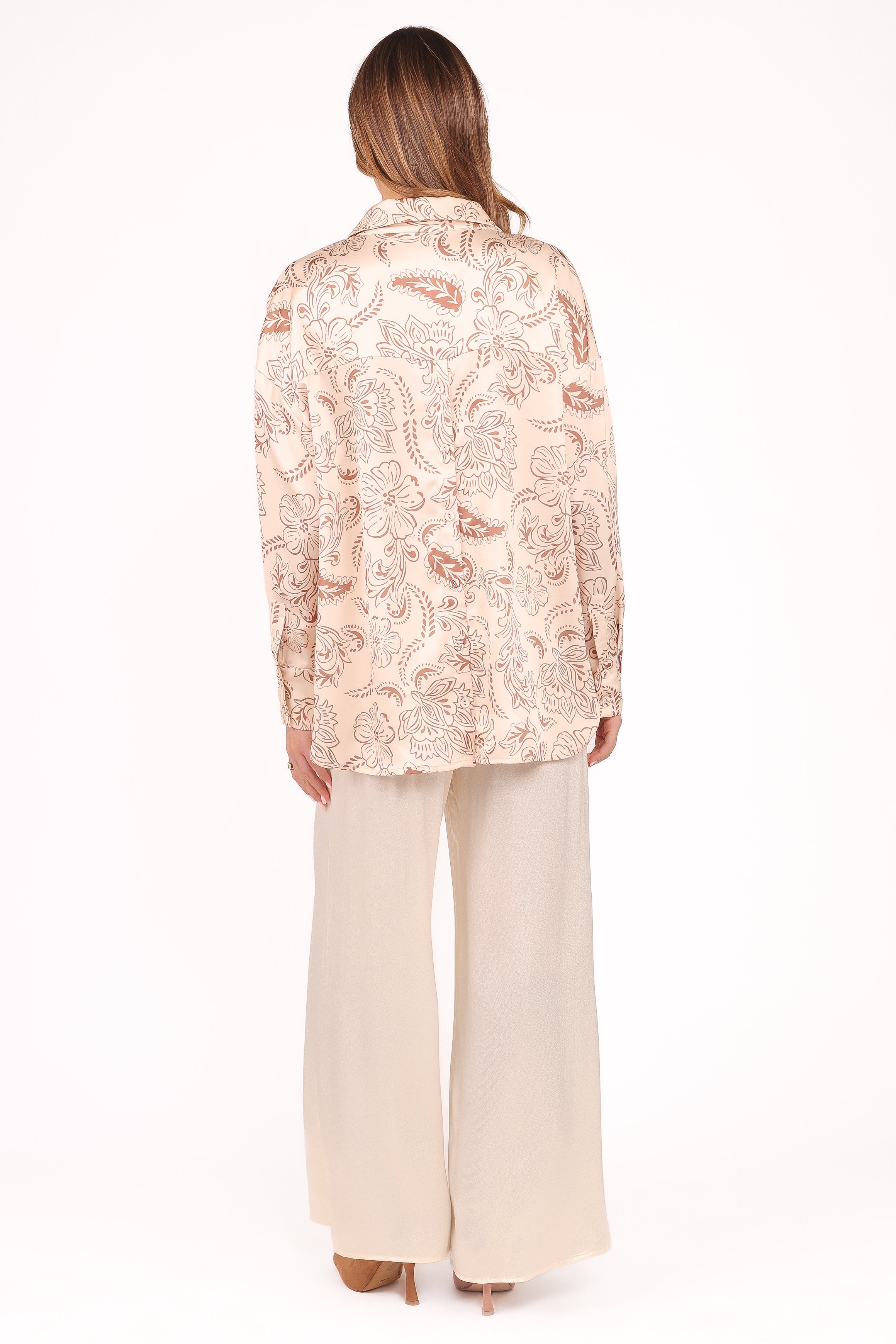 Valia Wide Leg Pant - Cream