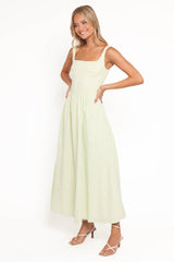 Amberlyn Maxi Dress - Green Gingham