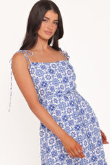 Aster Maxi Dress - Blue Tile