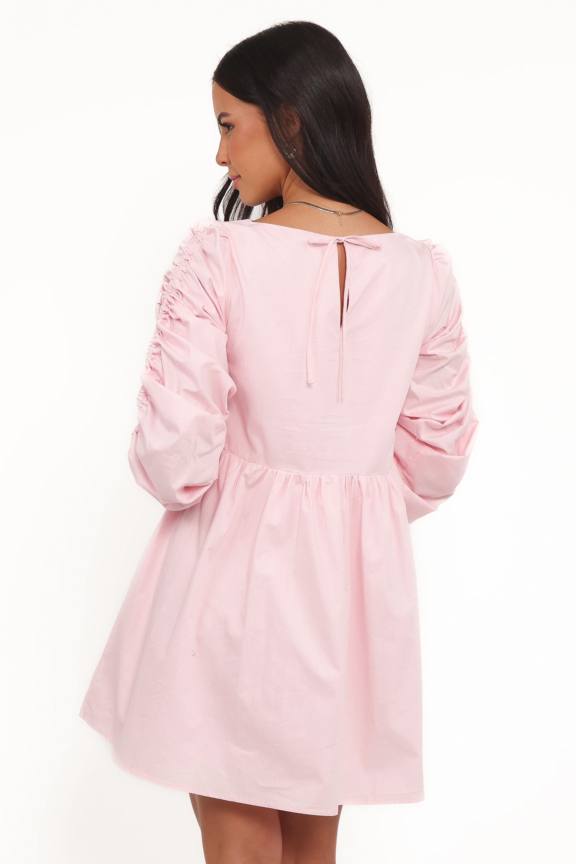 Micaela Long Sleeve Mini Dress - Pink