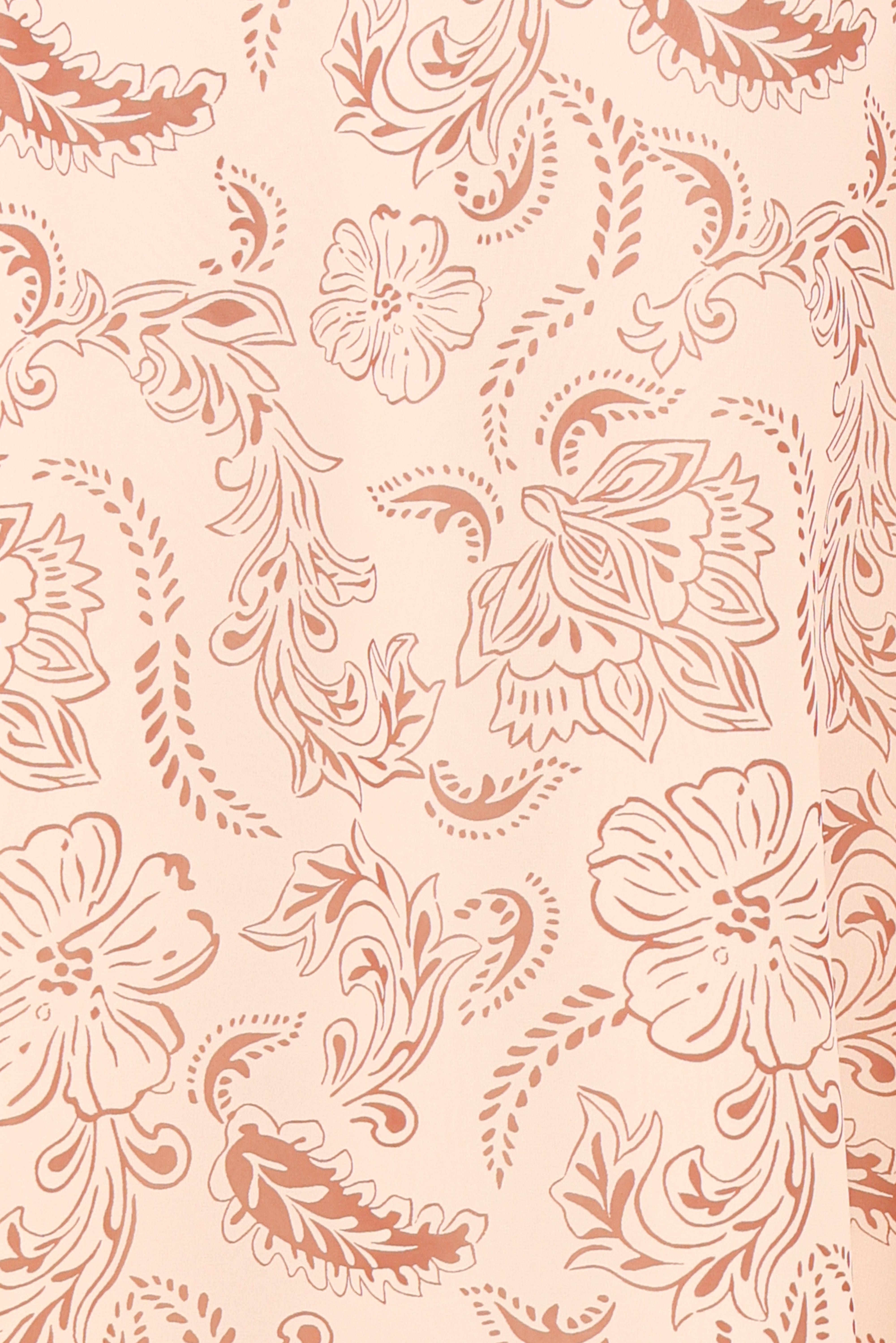 Riba Midi Dress - Brown Paisley
