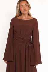 Samara Maxi Dress - Brown