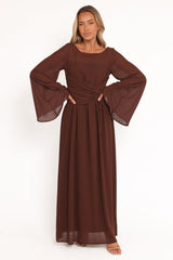 Samara Maxi Dress - Brown