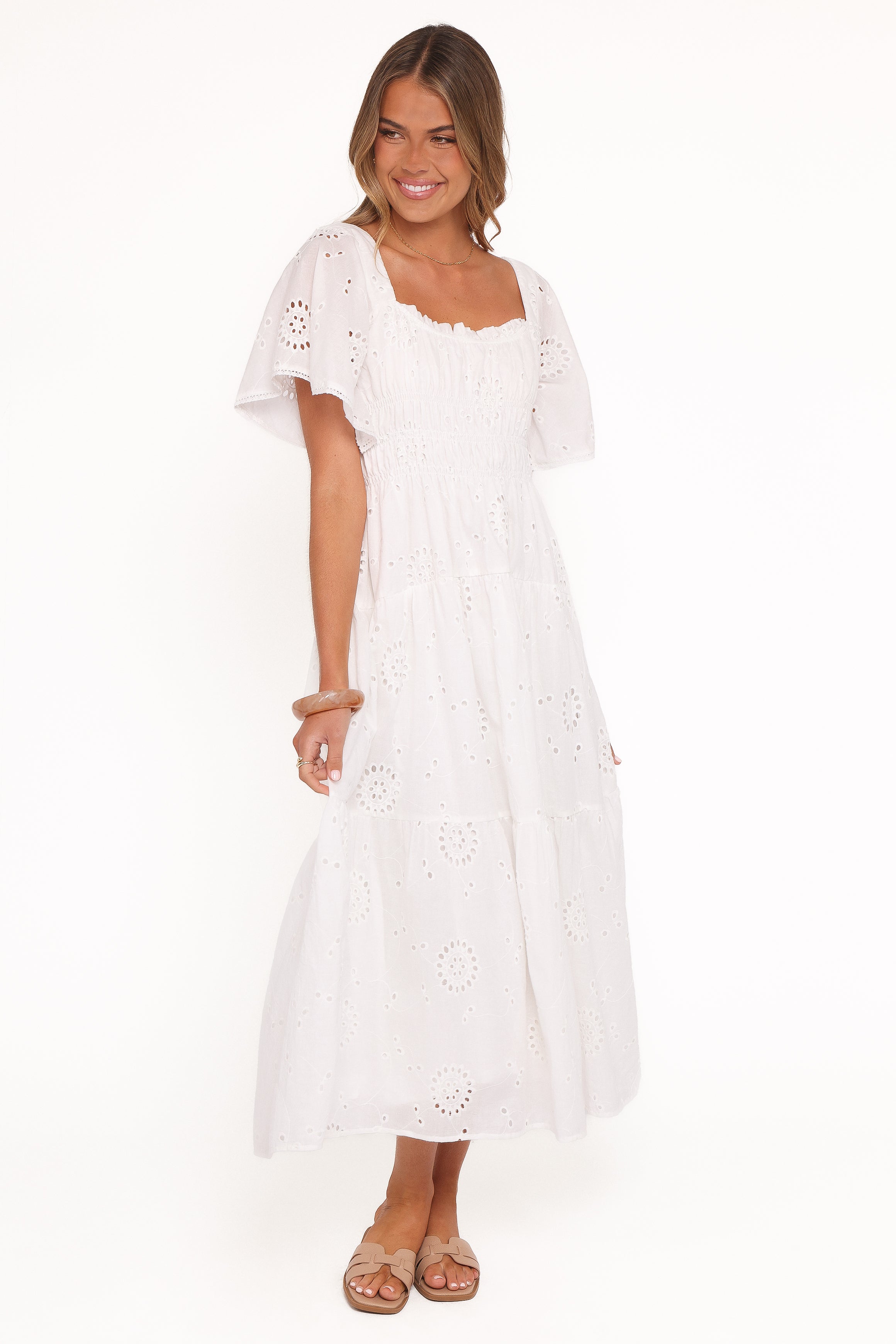 Tierney Midi Dress - White