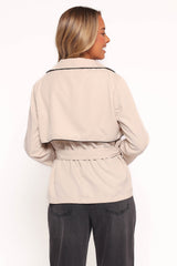 Franklin Cropped Trench - Ecru