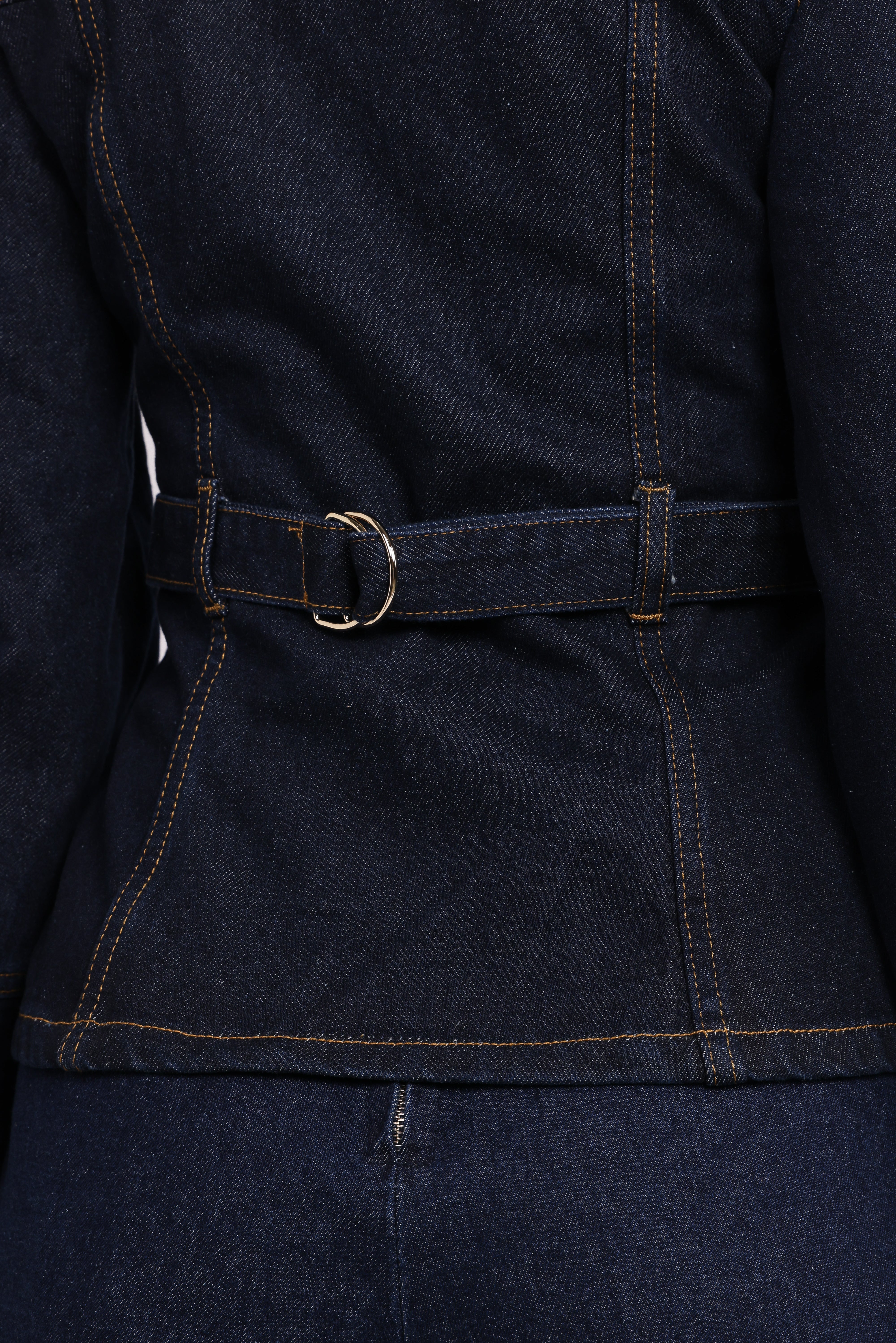Luchia Denim Jacket - Dark Indigo