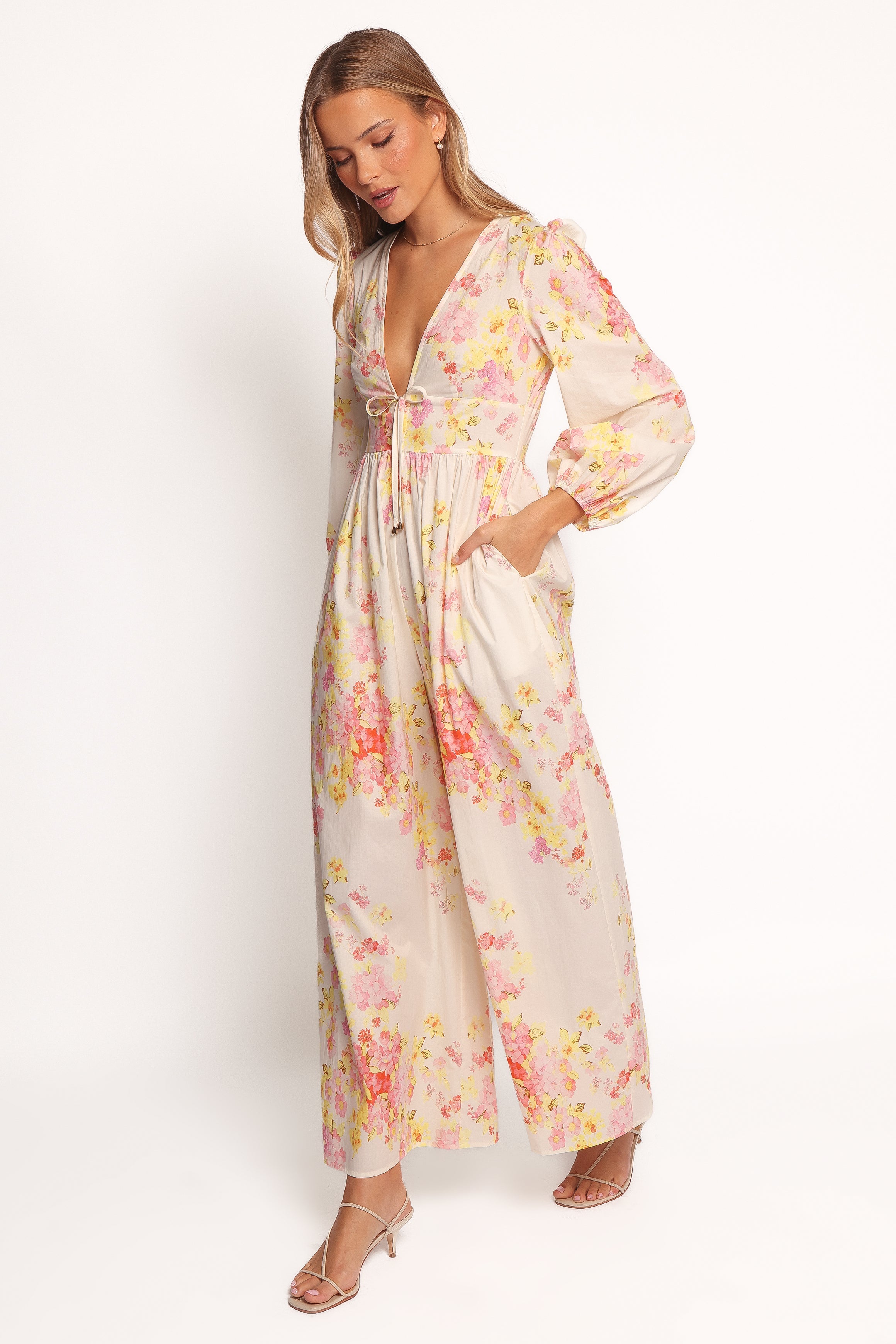 Celestine Jumpsuit - Pink Floral