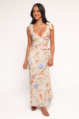 Kedra Tie Shoulder Top - Floral