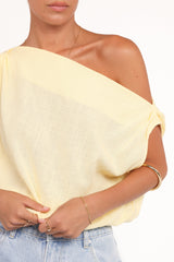 Zara Top - Butter Yellow